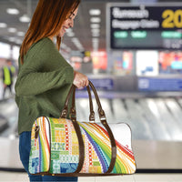 Pasifika Samoa Siapo Malu Tattoo Inspired Travel Bag Fa'afafine Rainbow Theme LT7 - Polynesian Pride