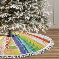 Pasifika Samoa Siapo Malu Tattoo Inspired Tree Skirt Fa'afafine Rainbow Theme LT7 - Polynesian Pride
