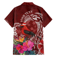 Personalized Samoa Meri Krisimasi Family Matching Off The Shoulder Long Sleeve Dress and Hawaiian Shirt Segasegamau'u Mix Siapo LT7 - Polynesian Pride