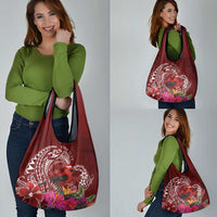 Personalized Samoa Meri Krisimasi Grocery Bag Segasegamau'u Mix Siapo
