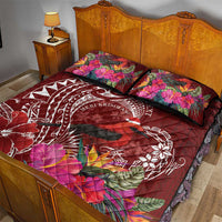 Personalized Samoa Meri Krisimasi Quilt Bed Set Segasegamau'u Mix Siapo