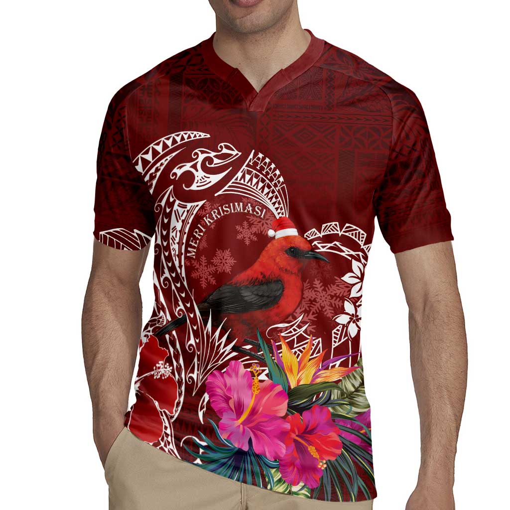 Personalized Samoa Meri Krisimasi Rugby Jersey Segasegamau'u Mix Siapo