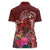 Personalized Samoa Meri Krisimasi Women Polo Shirt Segasegamau'u Mix Siapo