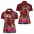 Personalized Samoa Meri Krisimasi Women Polo Shirt Segasegamau'u Mix Siapo