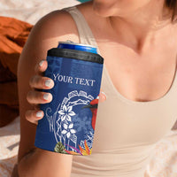 Personalized Samoa Christmas 4 in 1 Can Cooler Tumbler Cardinal Honeyeater Mix Siapo
