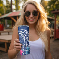 Personalized Samoa Christmas Skinny Tumbler Cardinal Honeyeater Mix Siapo