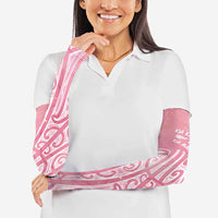 Breast Cancer Awareness Maori Arm Sleeves Kia Kaha Kia Maia Kia Manawanui - Polynesian Pride