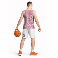 Breast Cancer Awareness Maori Basketball Jersey Kia Kaha Kia Maia Kia Manawanui - Polynesian Pride