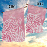 Breast Cancer Awareness Maori Garden Flag Kia Kaha Kia Maia Kia Manawanui - Polynesian Pride