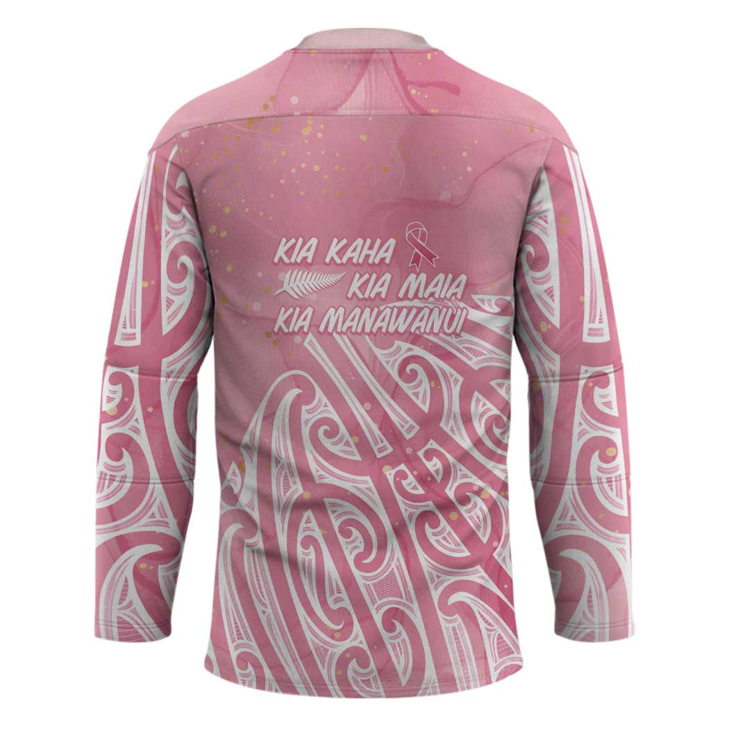 Breast Cancer Awareness Maori Hockey Jersey Kia Kaha Kia Maia Kia Manawanui - Polynesian Pride