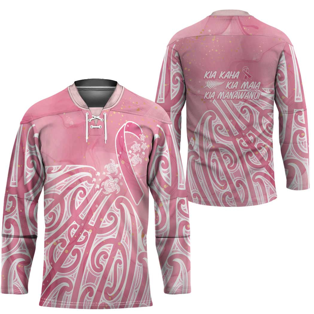 Breast Cancer Awareness Maori Hockey Jersey Kia Kaha Kia Maia Kia Manawanui - Polynesian Pride