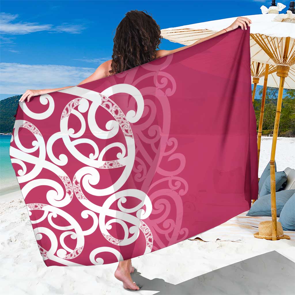 Breast Cancer Awareness Maori Sarong Koru Kowhaiwhai - Polynesian Pride