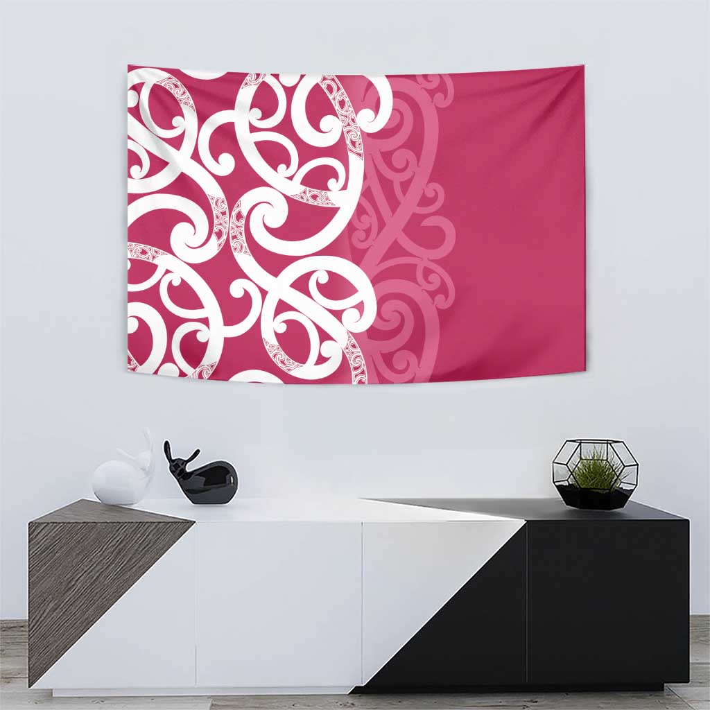 Breast Cancer Awareness Maori Tapestry Koru Kowhaiwhai - Polynesian Pride