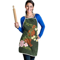 Aloha Hawaii Ipu Gourd Mix Maile Lei Apron Sage Green LT7 - Polynesian Pride