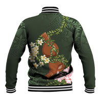 Aloha Hawaii Ipu Gourd Mix Maile Lei Baseball Jacket Sage Green LT7 - Polynesian Pride