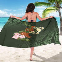 Aloha Hawaii Ipu Gourd Mix Maile Lei Sarong Sage Green LT7 - Polynesian Pride