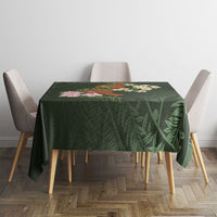 Aloha Hawaii Ipu Gourd Mix Maile Lei Tablecloth Sage Green LT7 - Polynesian Pride