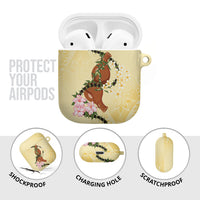 Aloha Hawaii Ipu Gourd Mix Kukui Nut Lei AirPods Case Lemon Yellow LT7 - Polynesian Pride