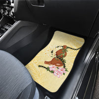 Aloha Hawaii Ipu Gourd Mix Kukui Nut Lei Car Mats Lemon Yellow LT7 - Polynesian Pride