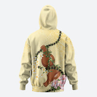 Aloha Hawaii Ipu Gourd Mix Kukui Nut Lei Hoodie Lemon Yellow LT7 - Polynesian Pride