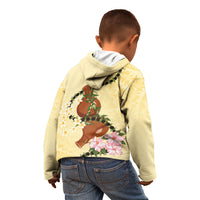 Aloha Hawaii Ipu Gourd Mix Kukui Nut Lei Kid Hoodie Lemon Yellow LT7 - Polynesian Pride