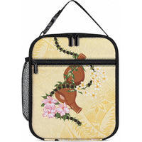 Aloha Hawaii Ipu Gourd Mix Kukui Nut Lei Lunch Bag Lemon Yellow LT7 10.2 × 8.3 × 4.3 inch Lemon Yellow - Polynesian Pride