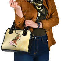 Aloha Hawaii Ipu Gourd Mix Kukui Nut Lei Shoulder Handbag Lemon Yellow LT7 - Polynesian Pride