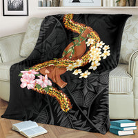Aloha Hawaii Ipu Gourd Mix ʻĀkulikuli Lei Blanket Obsidian Black LT7 - Polynesian Pride
