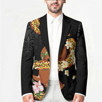 Aloha Hawaii Ipu Gourd Mix ʻĀkulikuli Lei Blazer Obsidian Black LT7 - Polynesian Pride