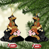 Aloha Hawaii Ipu Gourd Mix ʻĀkulikuli Lei Ceramic Ornament Obsidian Black LT7 Christmas Tree Obsidian Black - Polynesian Pride