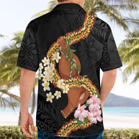 Aloha Hawaii Ipu Gourd Mix ʻĀkulikuli Lei Hawaiian Shirt Obsidian Black LT7 - Polynesian Pride