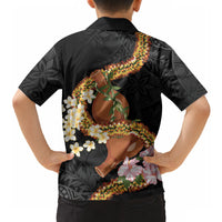 Aloha Hawaii Ipu Gourd Mix ʻĀkulikuli Lei Hawaiian Shirt Obsidian Black LT7 - Polynesian Pride
