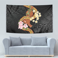 Aloha Hawaii Ipu Gourd Mix ʻĀkulikuli Lei Tapestry Obsidian Black LT7 - Polynesian Pride