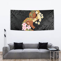 Aloha Hawaii Ipu Gourd Mix ʻĀkulikuli Lei Tapestry Obsidian Black LT7 - Polynesian Pride