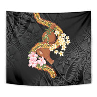 Aloha Hawaii Ipu Gourd Mix ʻĀkulikuli Lei Tapestry Obsidian Black LT7 - Polynesian Pride