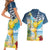 Funny Tropical Christmas Couples Matching Short Sleeve Bodycon Dress and Hawaiian Shirt Tis The Season To Get Tipsy