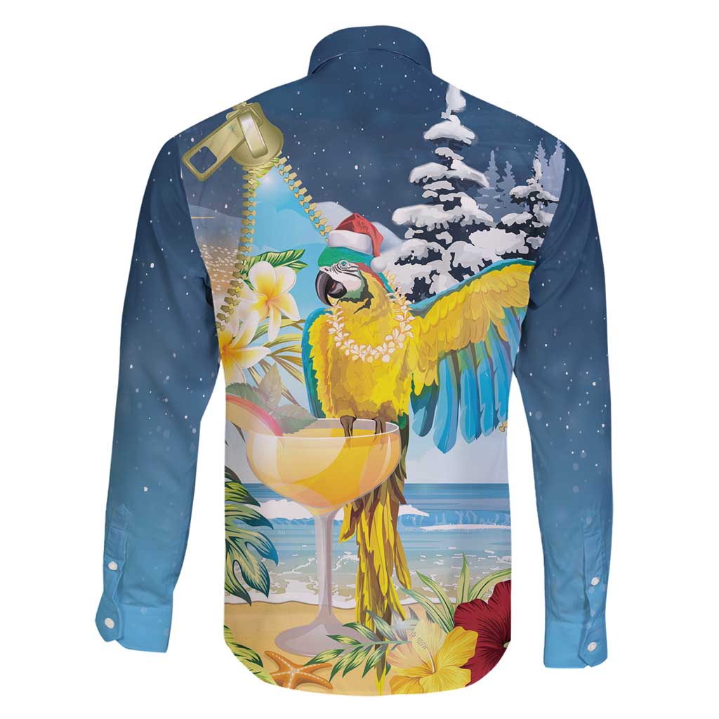 Funny Tropical Christmas Family Matching Tank Maxi Dress and Hawaiian Shirt Tis The Season To Get Tipsy LT7 - Polynesian Pride