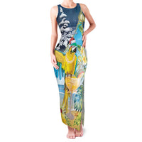 Funny Tropical Christmas Family Matching Tank Maxi Dress and Hawaiian Shirt Tis The Season To Get Tipsy LT7 Mom's Dress Colorful - Polynesian Pride