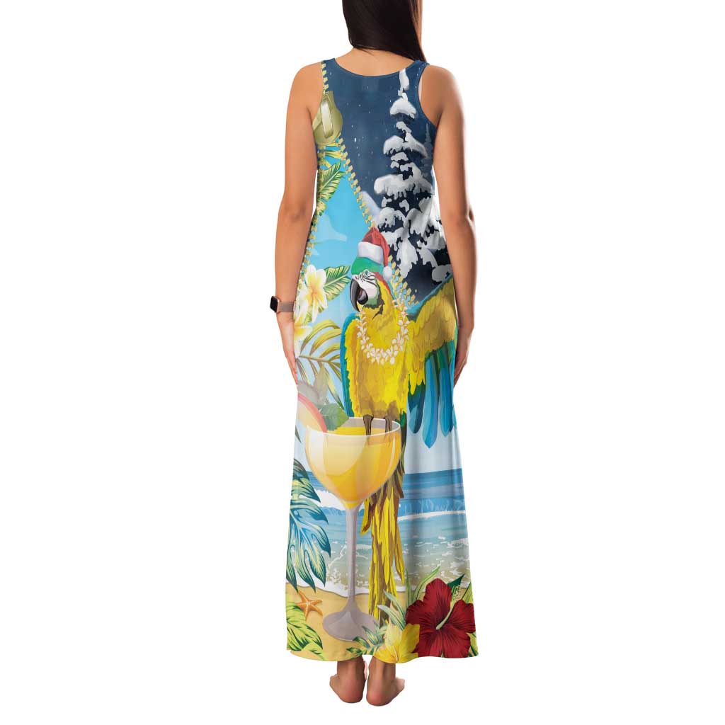Funny Tropical Christmas Family Matching Tank Maxi Dress and Hawaiian Shirt Tis The Season To Get Tipsy LT7 - Polynesian Pride