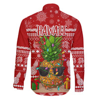 Hawaii Pineapple Christmas Family Matching Mermaid Dress and Hawaiian Shirt Mele Kalikimaka LT7 - Polynesian Pride