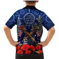 Anzac Family Matching Mermaid Dress and Hawaiian Shirt Australia Aboriginal Mix New Zealand Slouch Hats LT7 - Polynesian Pride