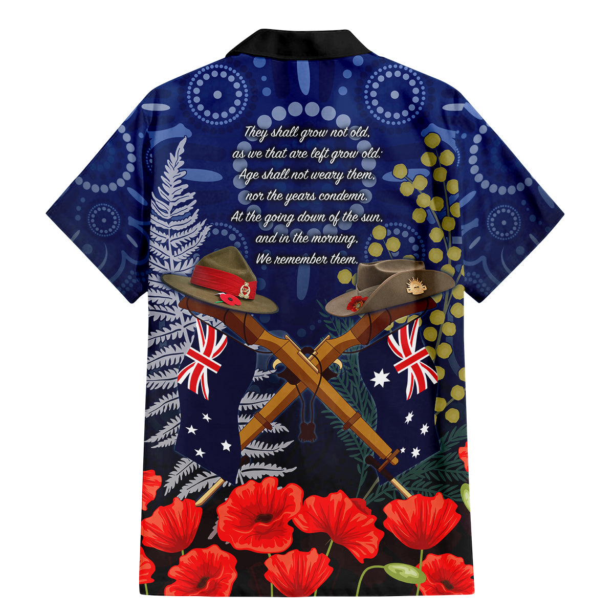 Anzac Family Matching Mermaid Dress and Hawaiian Shirt Australia Aboriginal Mix New Zealand Slouch Hats LT7 - Polynesian Pride