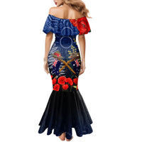 Anzac Family Matching Mermaid Dress and Hawaiian Shirt Australia Aboriginal Mix New Zealand Slouch Hats LT7 - Polynesian Pride