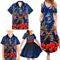 Anzac Family Matching Summer Maxi Dress and Hawaiian Shirt Australia Aboriginal Mix New Zealand Slouch Hats LT7 - Polynesian Pride