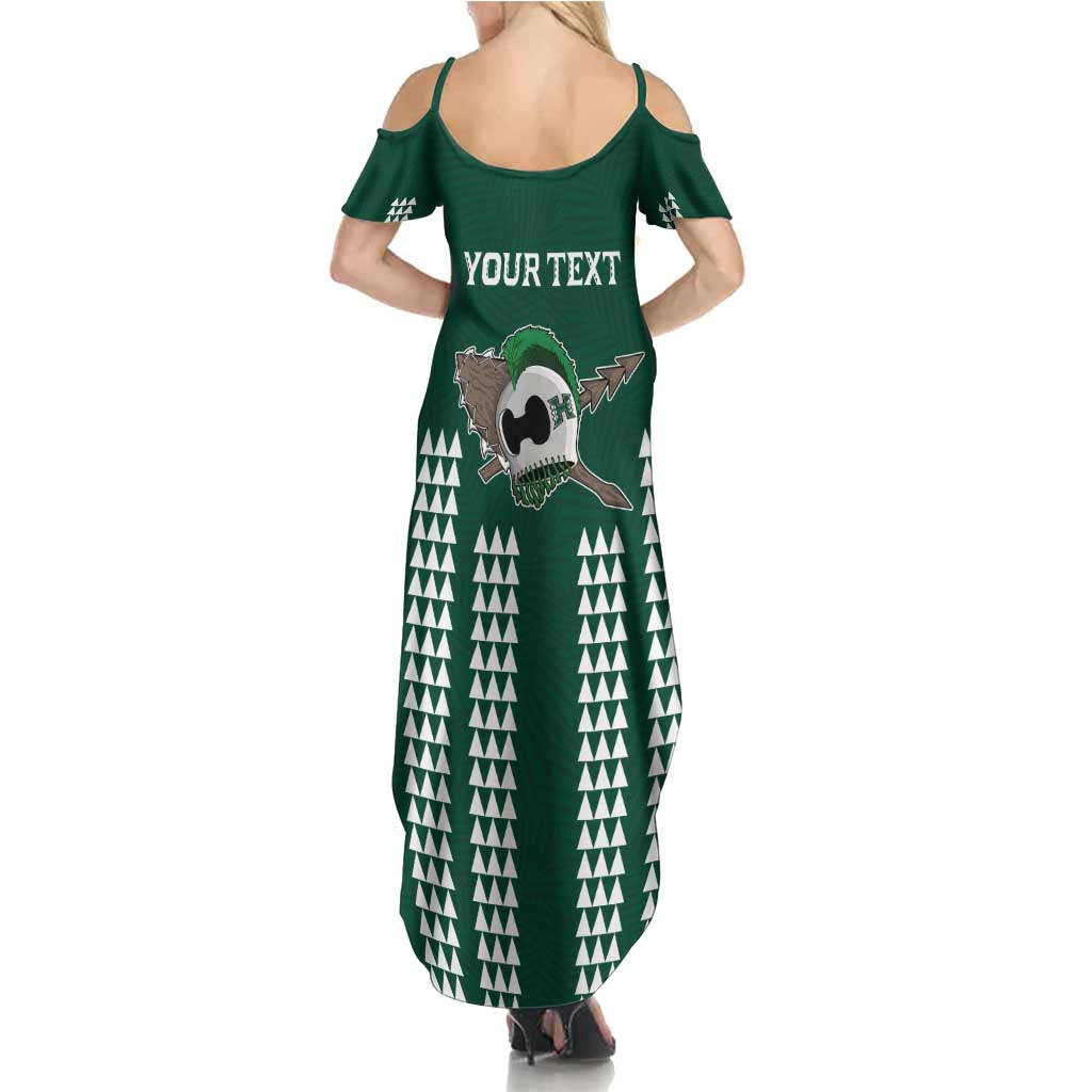 Hawaii Rainbow Warriors Personalized Family Matching Summer Maxi Dress and Hawaiian Shirt Kakau Ikaika Laau Pama LT7 - Polynesian Pride