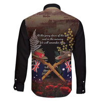 Australia - New Zealand ANZAC Family Matching Off Shoulder Short Dress and Hawaiian Shirt Gallipoli ANZAC Cove Landing LT7 - Polynesian Pride
