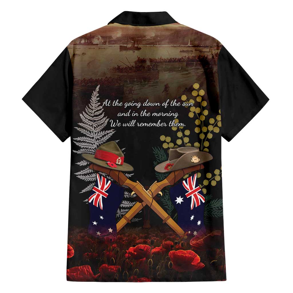 Australia - New Zealand ANZAC Family Matching Puletasi and Hawaiian Shirt Gallipoli ANZAC Cove Landing LT7 - Polynesian Pride