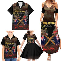 Australia - New Zealand ANZAC Family Matching Summer Maxi Dress and Hawaiian Shirt Gallipoli ANZAC Cove Landing LT7 - Polynesian Pride