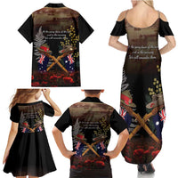 Australia - New Zealand ANZAC Family Matching Summer Maxi Dress and Hawaiian Shirt Gallipoli ANZAC Cove Landing LT7 - Polynesian Pride