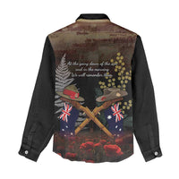 Australia - New Zealand ANZAC Women Casual Shirt Gallipoli ANZAC Cove Landing LT7 - Polynesian Pride